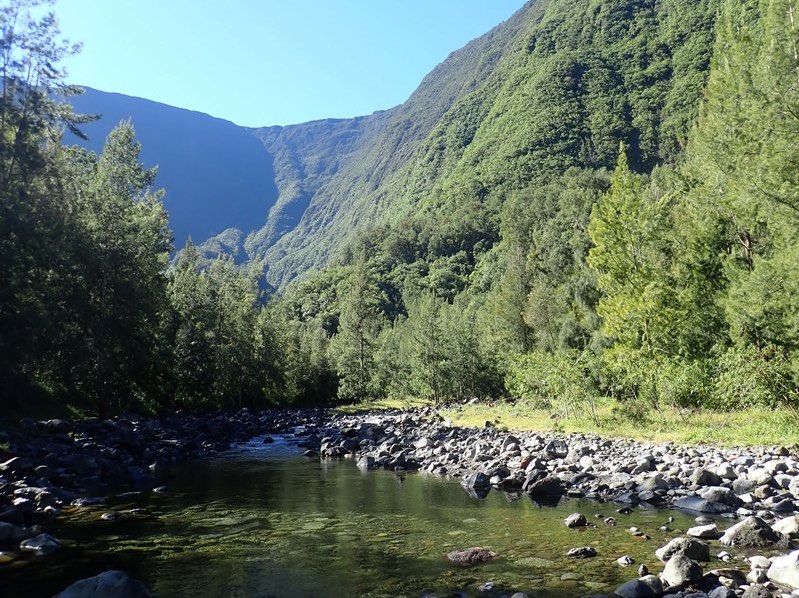 randonnée guidée familliale facile cap blanc rivière Langevin